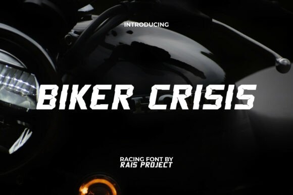 Biker Crisis: A Bold Display Font for Editorial Impact