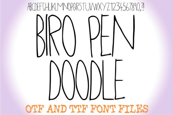 Biro Pen Doodle: A Charming Font for Editorial Design