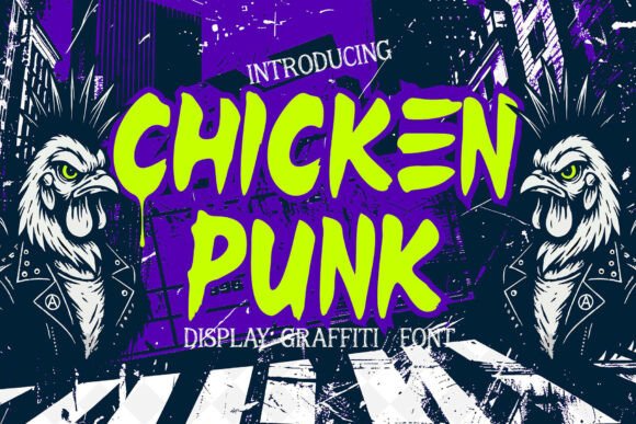 Chicken Punk: A Bold Display Font for Editorial Design
