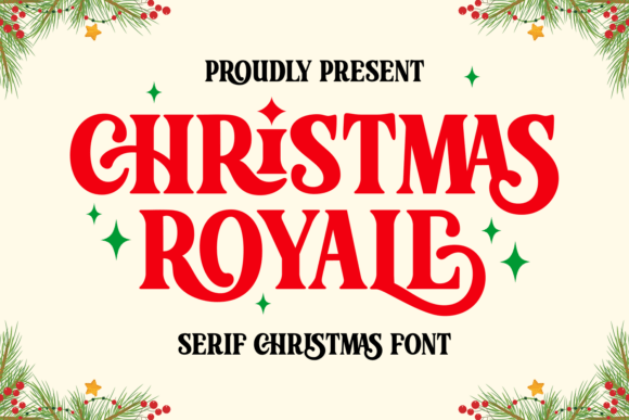 Christmas Royale: A Festive Serif Font for Branding Magic