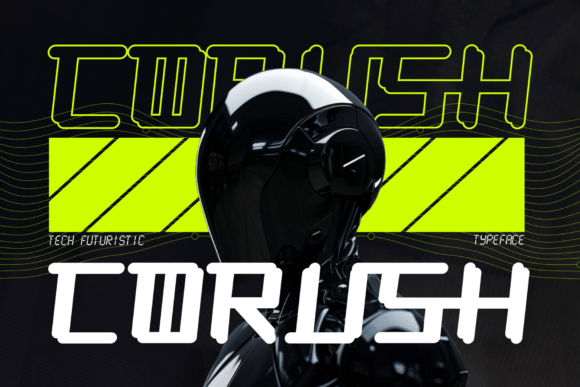 Corush: A Futuristic Display Font for Bold Campaigns