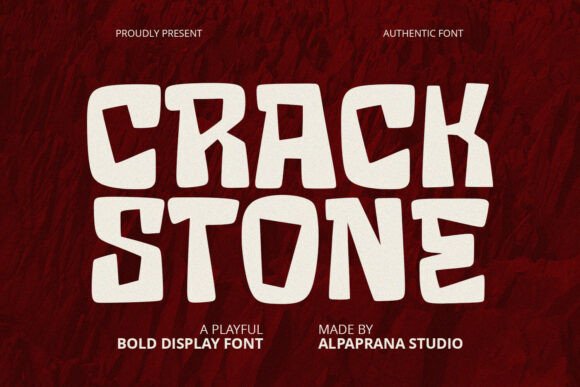 Crack Stone: A Bold Display Font for Eye-Catching Web Design
