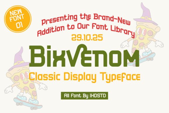 Discover Bixvenom: A Timeless Display Typeface for Editorial Design