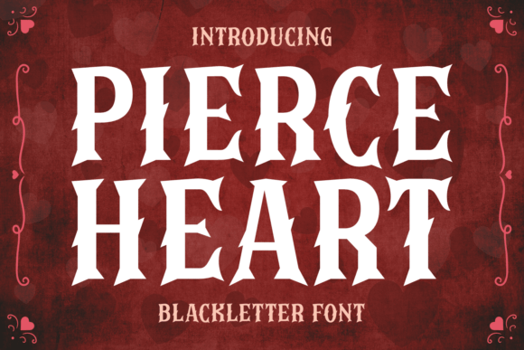 Enhance Your Brand with Pierce Heart Font