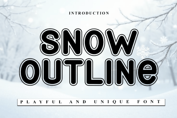 Enhance Your Brand with Snow Outline Font