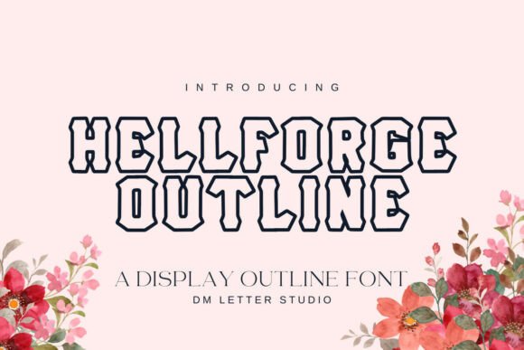 Hell Forge Outline: A Bold Display Font for Web Design