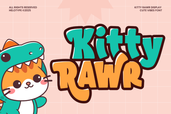 Introducing Kitty Rawr: A Playful Display Font for Web Design