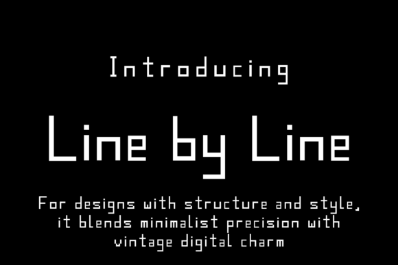 Line by Line: A Minimalist Font for Editorial Elegance