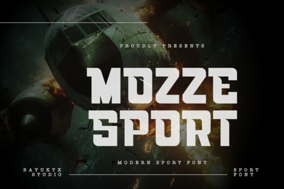 Mozze Sport: A Bold Typeface for Dynamic Editorial Design
