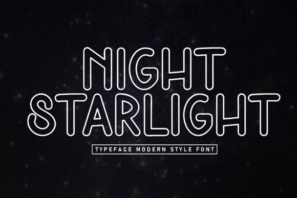 Night Starlight: A Sleek, Modern Display Font for Branding
