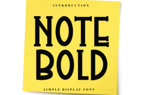 Note Bold: A Striking Typeface for Editorial Design