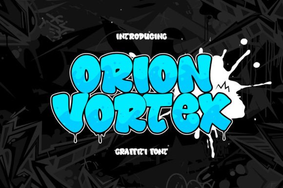 Orion Vortex: A Bold Graffiti Font for Editorial Impact