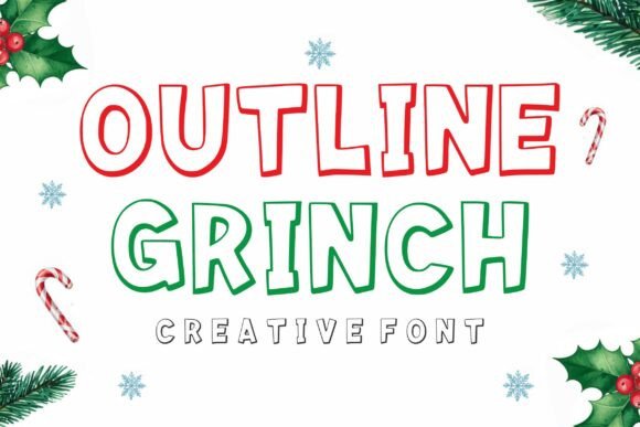 Outline Grinch: A Fun and Engaging Display Font for Marketers