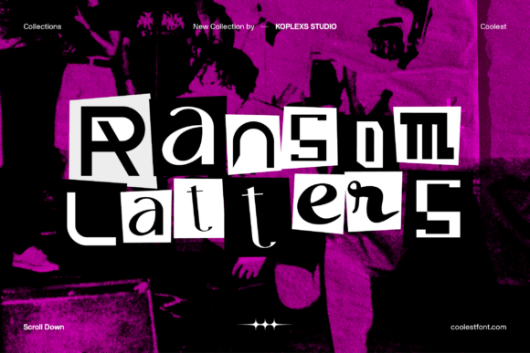 Ransom Latters: A Playful Display Font for Modern Publishers