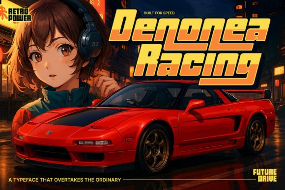 Unleash Creativity with Denonea Racing Font